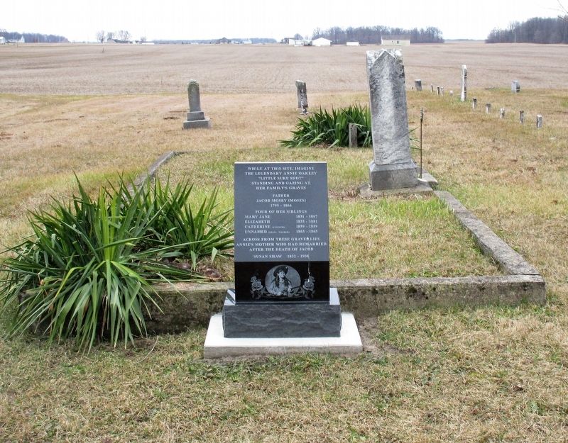 Annie Oakley Parents Grave Marker image. Click for full size.