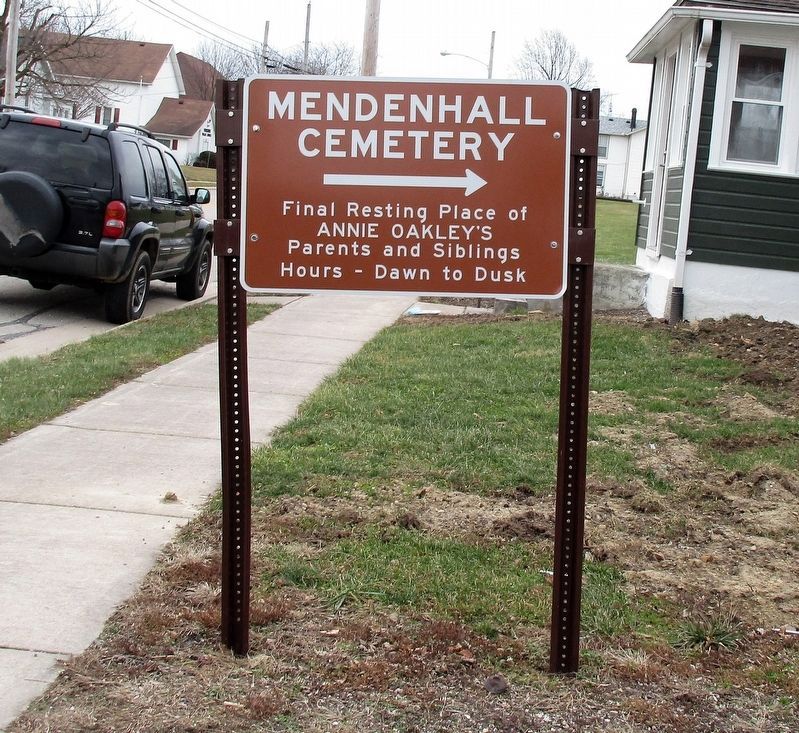 Annie Oakley Parents Grave Marker. Click for full size. Annie Oakley Parents Grave Marker image. Click for full size.