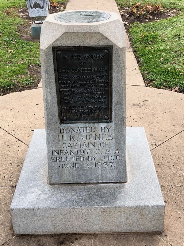 Women of the Confederacy Marker. Click for full size. Women of the Confederacy Marker image. Click for full size.