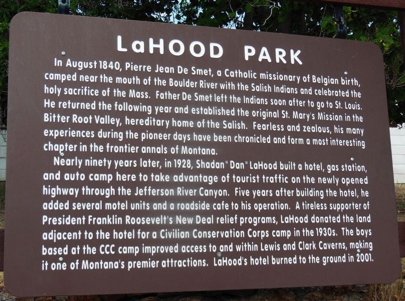 LaHood Park Marker image. Click for full size.
