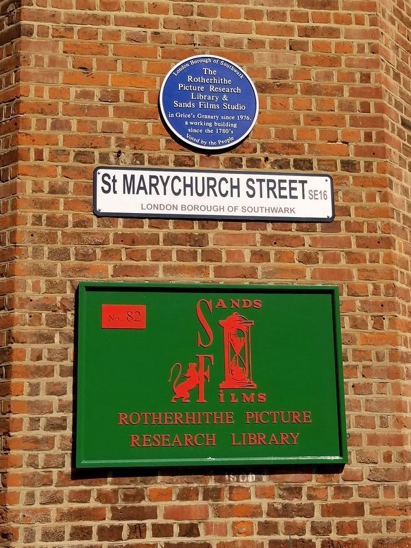 Sands Film Studio Marker. Click for full size. Sands Film Studio Marker image. Click for full size.
