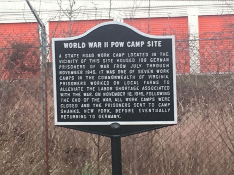 World War II POW Camp Site Marker image. Click for full size.
