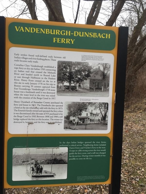 Vandenbergh Dunsbach Ferry Marker image. Click for full size.