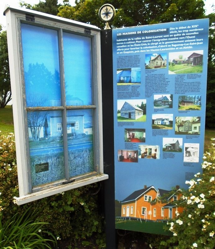 Les maisons de colonisation / Settlement Houses Marker image. Click for full size.