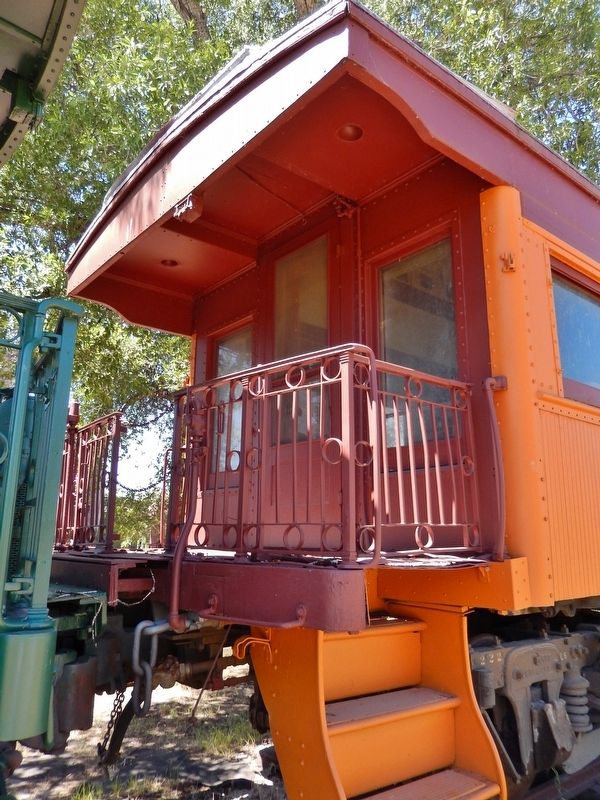 Milwaukee Road 222 Car Door (<i>view from marker</i>) image. Click for full size.