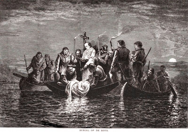 Burial of De Soto image. Click for full size.