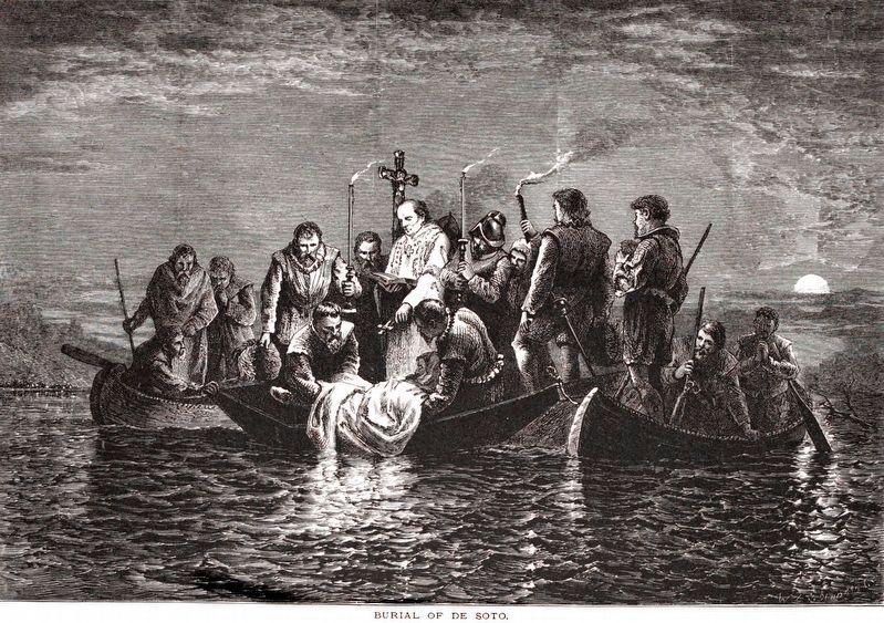 Burial of De Soto image. Click for full size.