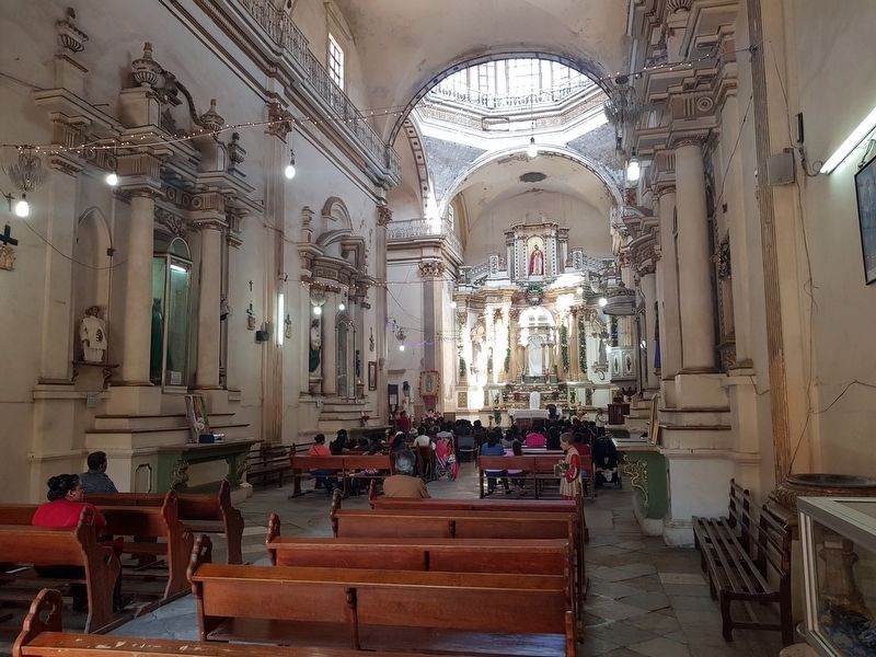 An interior view of the Templo de la Casa de Ejercicios. Click for full size. An interior view of the Templo de la Casa de Ejercicios image. Click for full size.