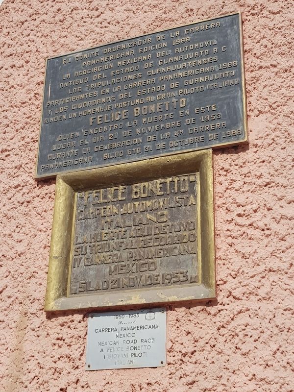Felice Bonetto Historical Marker