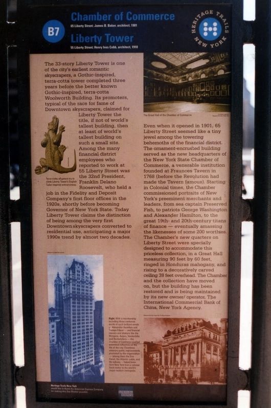 Chamber of Commerce / Liberty Tower Marker, 2000 image. Click for full size.