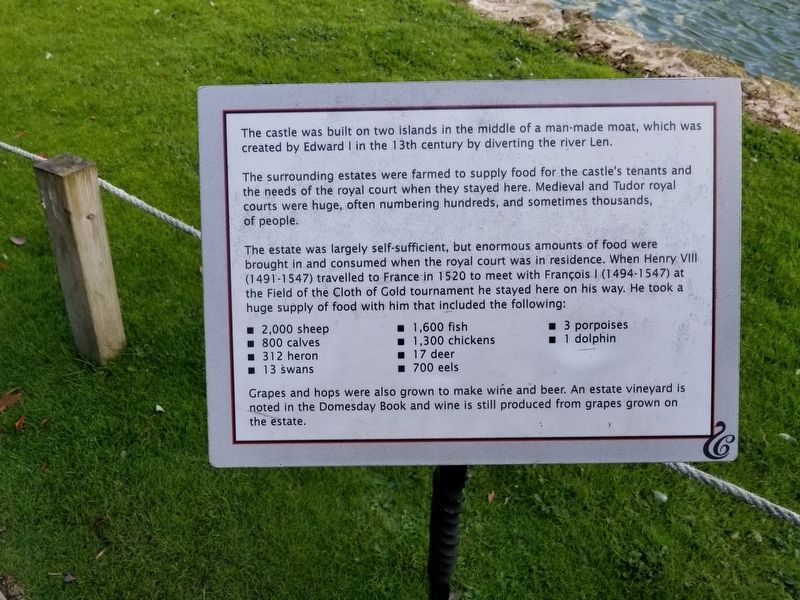 Leeds Castle Marker. Click for full size. Leeds Castle Marker image. Click for full size.