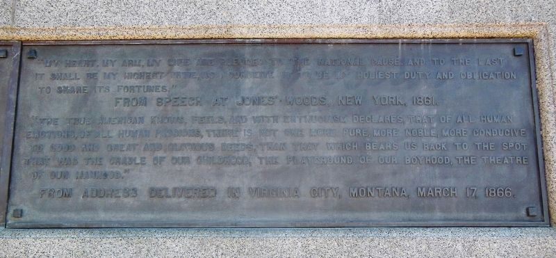 Thomas Francis Meagher Memorial (right panel) image. Click for full size.