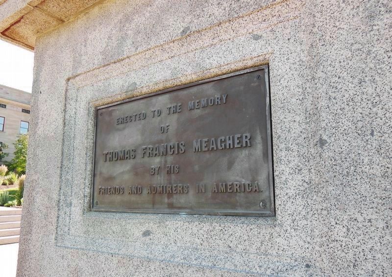 Thomas Francis Meagher Memorial (east side of monument) image. Click for full size.