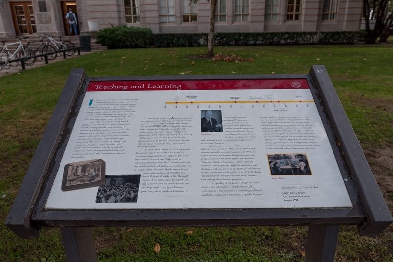 Teaching and Learning Interpretive Panel image. Click for full size.