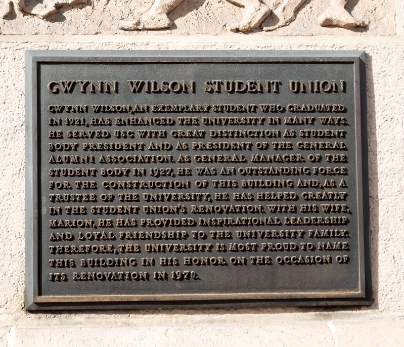 Gwynn Wilson Student Union Tablet image. Click for full size.