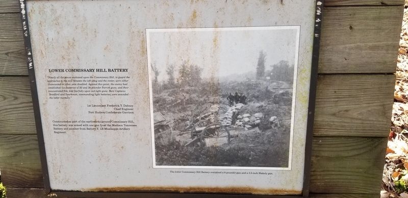 Lower Commissary Hill Battery Marker image. Click for full size.