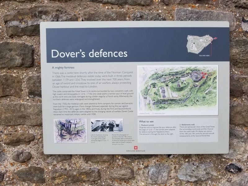 Dovers defences Marker image. Click for full size.