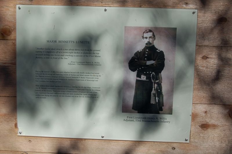 Major Bennett's Lunette Marker. Click for full size. Major Bennett's Lunette Marker image. Click for full size.