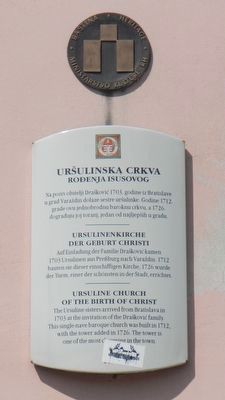 Ur�ulinska Crkva Rodenja Isusovog Marker image. Click for full size.