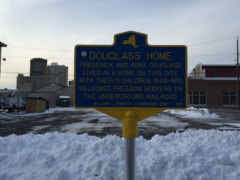 Douglass Home Marker. Click for full size. Douglass Home Marker image. Click for full size.