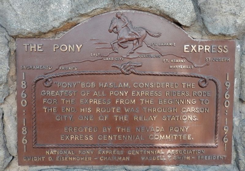 "Pony" Bob Haslam Marker image. Click for full size.