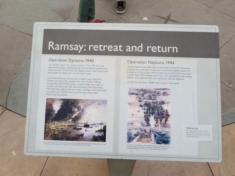 Ramsay: retreat and return Marker image. Click for full size.