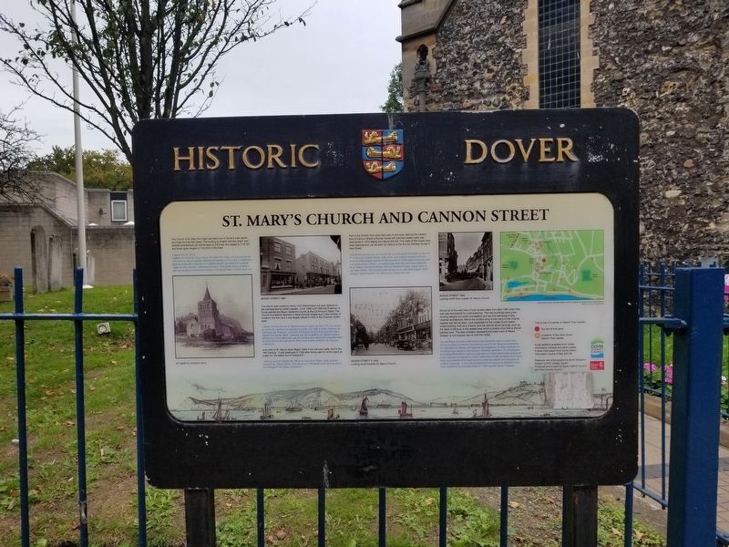 St. Mary�s Church and Cannon Street Marker image. Click for full size.