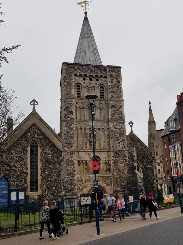 St. Mary�s Church and Cannon Street Marker image. Click for full size.