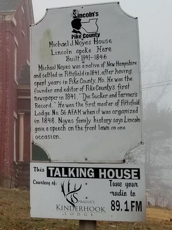 Michael J. Noyes House Marker image. Click for full size.
