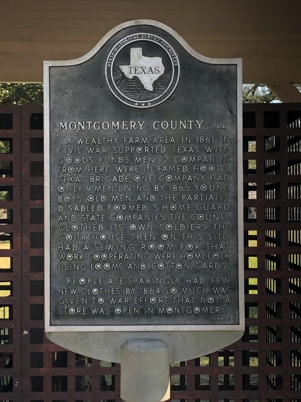 Montgomery County, C.S.A. Marker image. Click for full size.