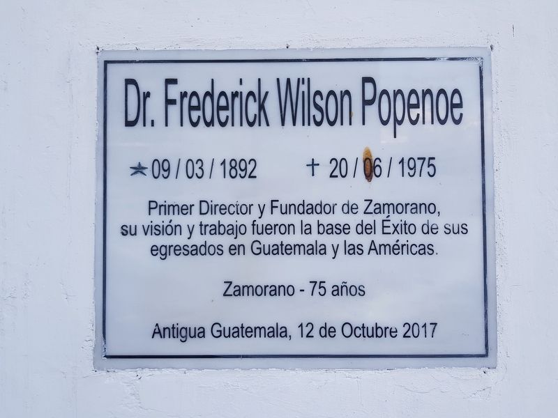 An additional Dr. Frederick Wilson Popenoe Marker image. Click for full size.
