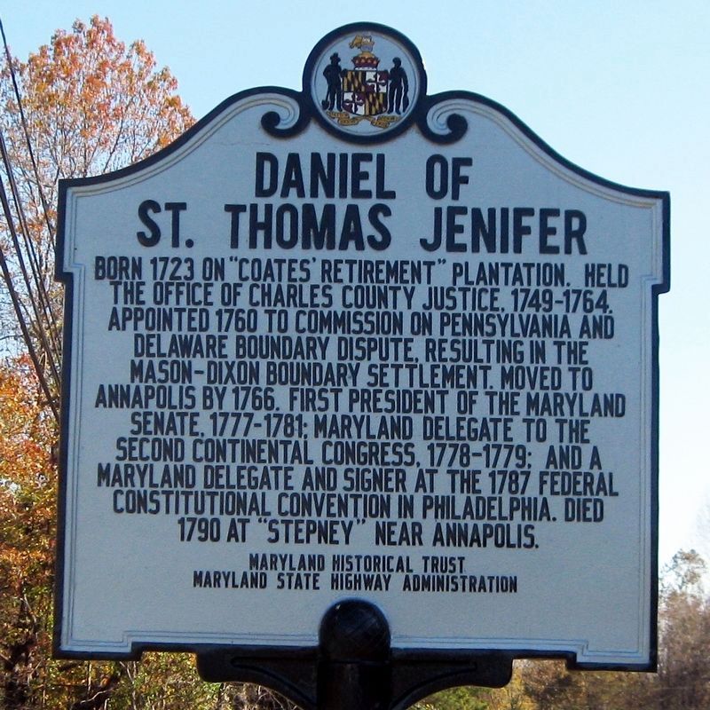 Daniel of St. Thomas Jenifer Marker image. Click for full size.