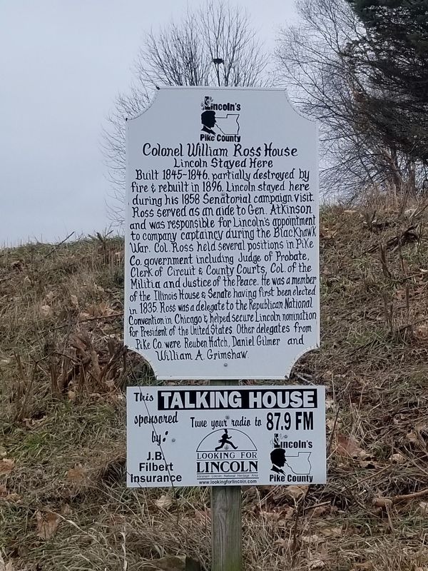 Colonel William Ross House Marker image. Click for full size.