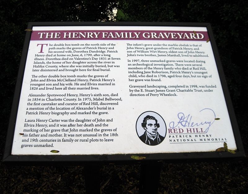 Henry Family Graveyard Marker image. Click for full size.