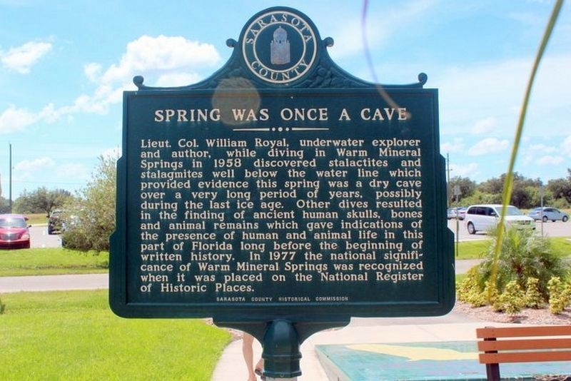 Spring Was Once a Cave side of Marker image. Click for full size.