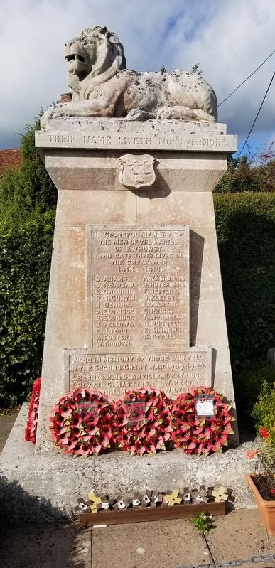 Ewhurst War Memorial. Click for full size. Ewhurst War Memorial image. Click for full size.