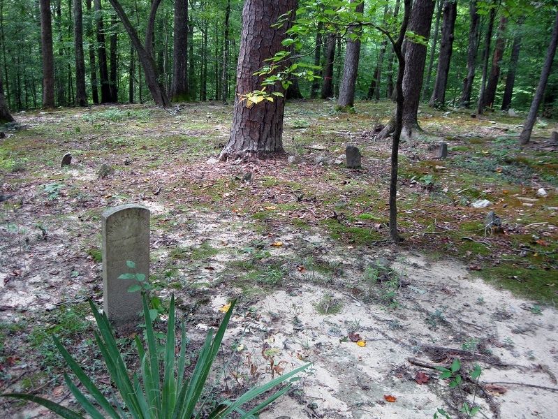 Slave & African American Cemetery, which are at the terminus of the Quarter Place Trail. Click for full size. Slave & African American Cemetery, which are at the terminus of the Quarter Place Trail image. Click for full size.