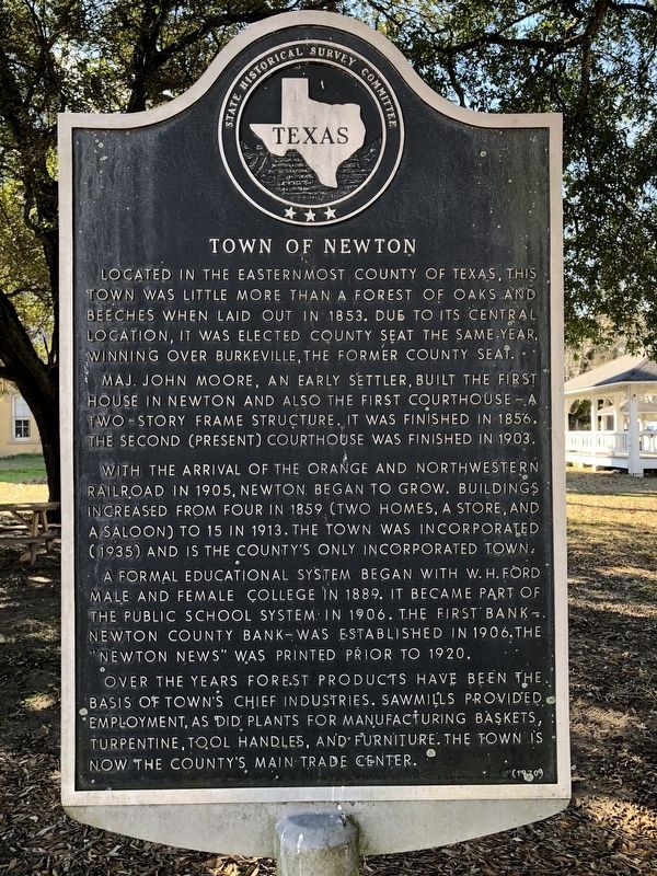 Town of Newton Marker image. Click for full size.