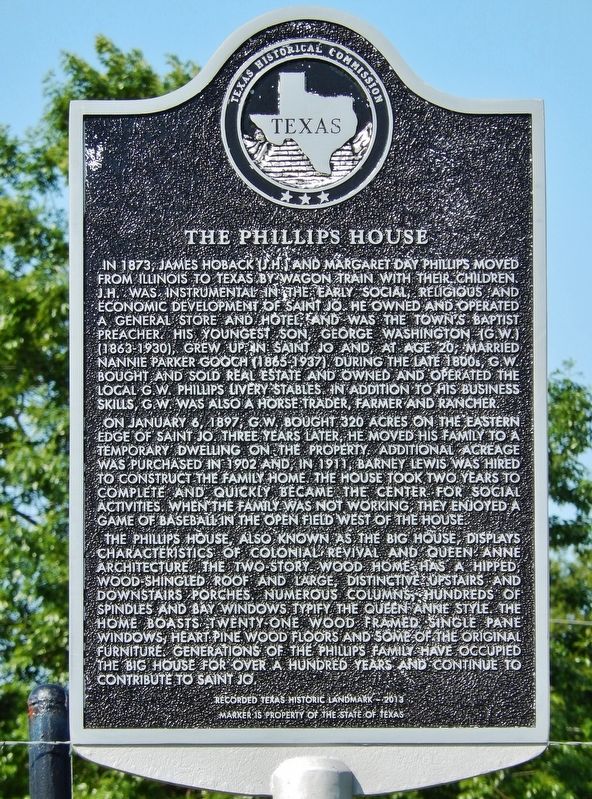 The Phillips House Marker image. Click for full size.