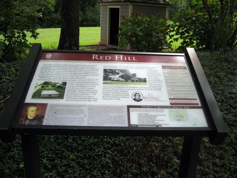 Red Hill Marker image. Click for full size.