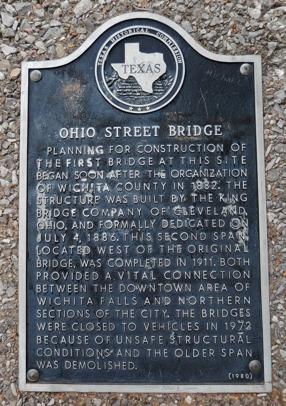Ohio Street Bridge Marker image. Click for full size.