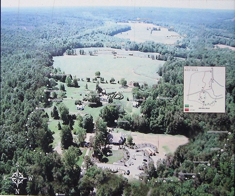 Map in the Red Hill Marker. Click for full size. Map in the Red Hill Marker image. Click for full size.