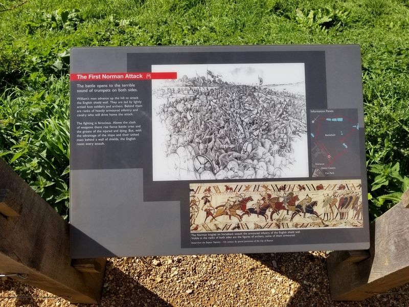 The First Norman Attack Marker image. Click for full size.