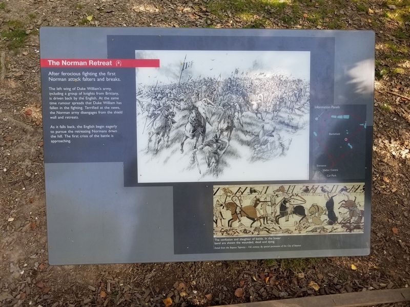 The Norman Retreat Marker. Click for full size. The Norman Retreat Marker image. Click for full size.