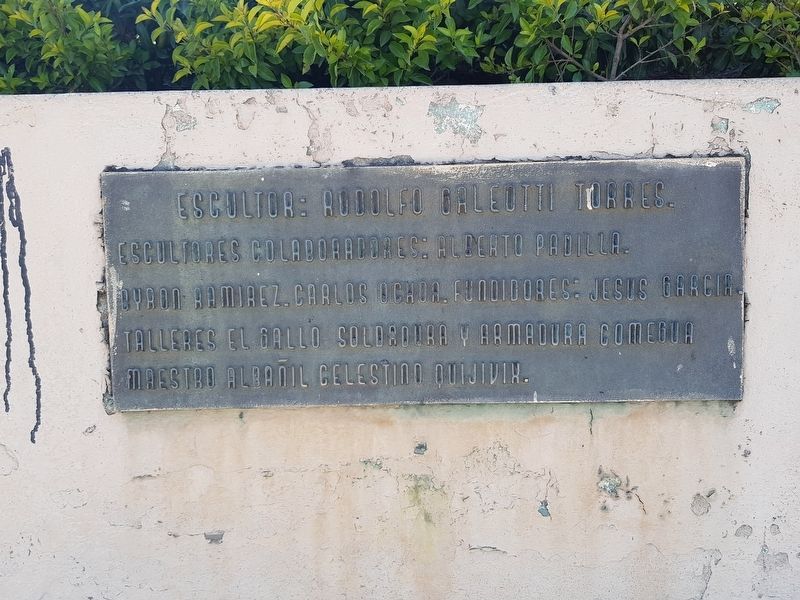 An additional marker on the sculptor Rodolfo Galeotti Torres and collaborators image. Click for full size.