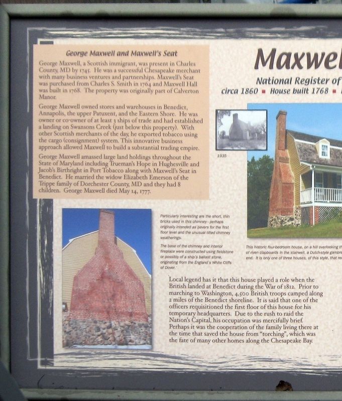 Left half of the Maxwell Hall Marker image. Click for full size.