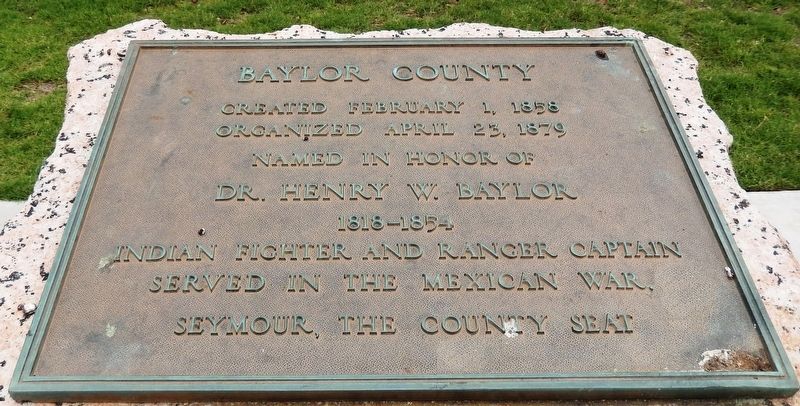 Baylor County Marker image. Click for full size.