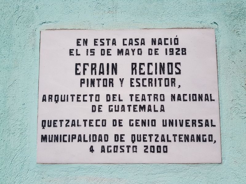 Efran Recinos Marker image. Click for full size.