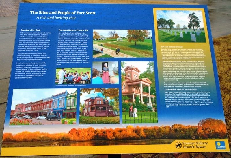 The Sites and People of Fort Scott Marker image. Click for full size.