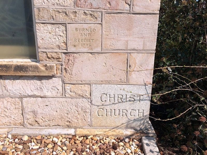 Cornerstone at Christ Church Episcopal. Click for full size. Cornerstone at Christ Church Episcopal image. Click for full size.